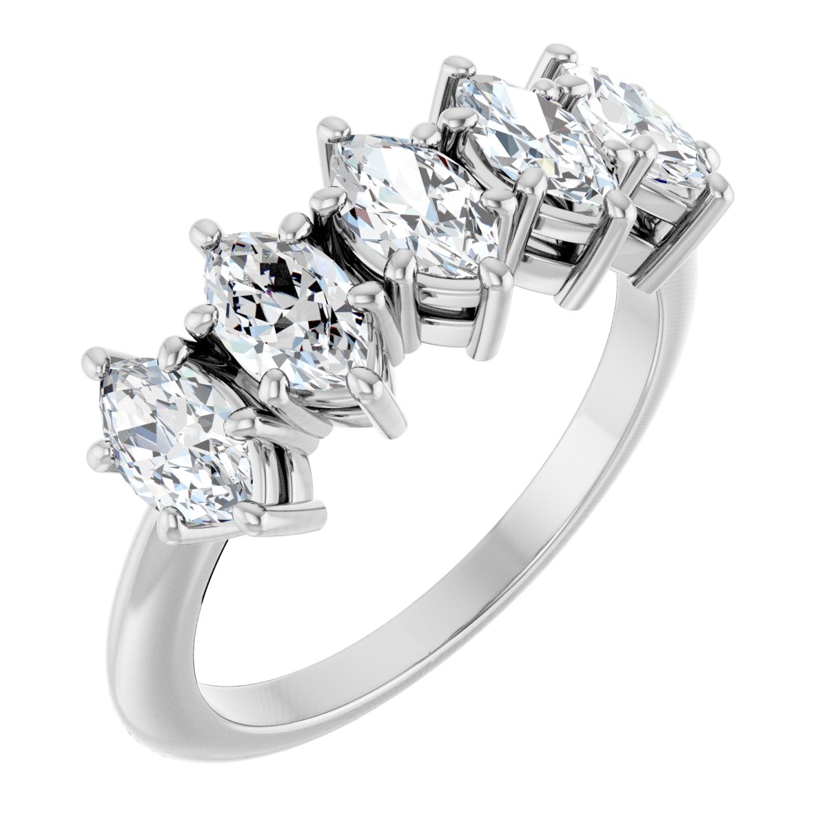 1 1/2 Ctw Marquise Lab-Grown Diamond Anniversary Band