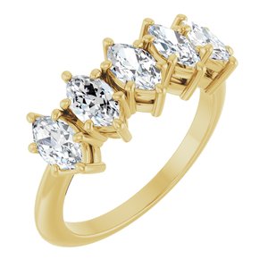 1 1/2 Ctw Marquise Lab-Grown Diamond Anniversary Band