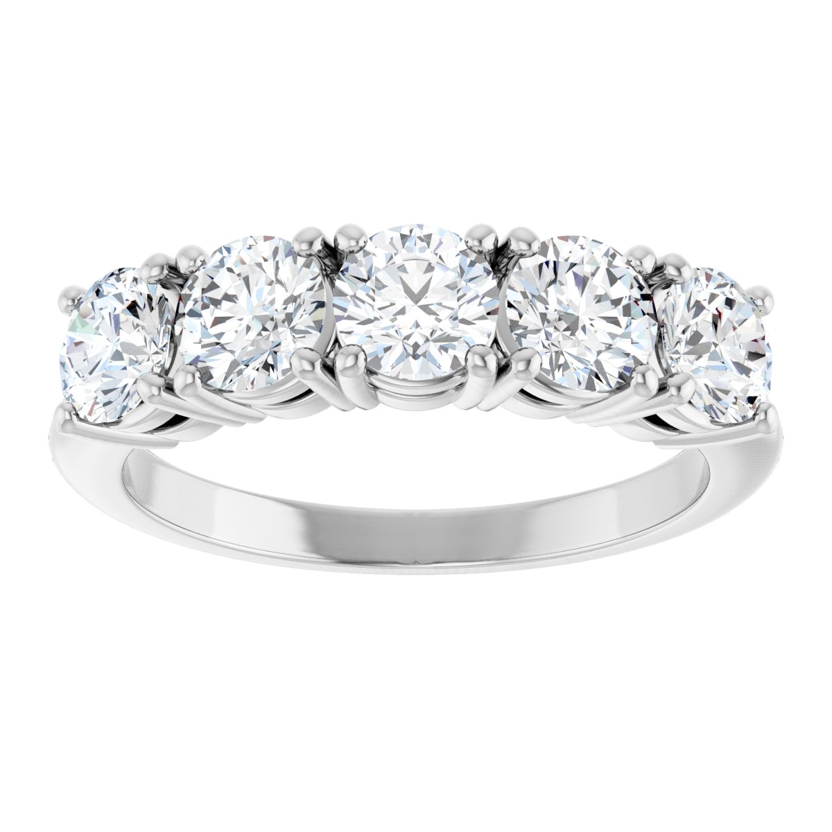 1 5/8 Ctw Lab-Grown Diamond Anniversary Band - White Gold - Lab Grown Diamond