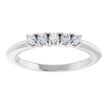 1/6 Ctw Lab-Grown Diamond Anniversary Band - White Gold - Lab Grown Diamond