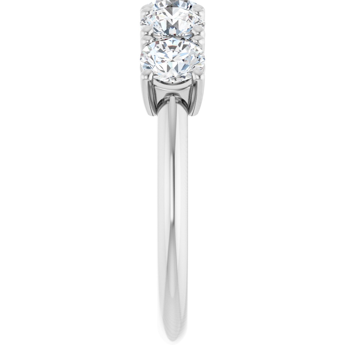 1 5/8 Ctw Lab-Grown Diamond Anniversary Band - White Gold - Lab Grown Diamond