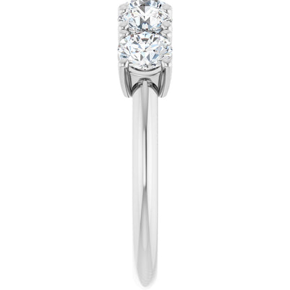 1 5/8 Ctw Lab-Grown Diamond Anniversary Band - White Gold - Lab Grown Diamond