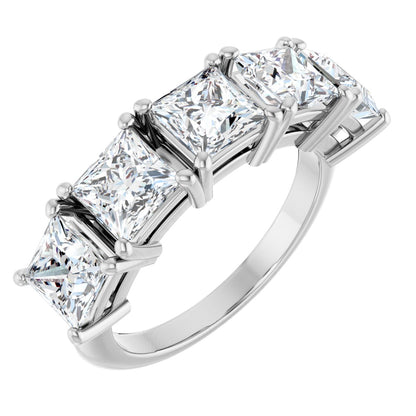 3 3/4 Ctw Square Lab-Grown Diamond Anniversary Band