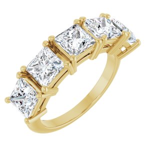 3 3/4 Ctw Square Lab-Grown Diamond Anniversary Band