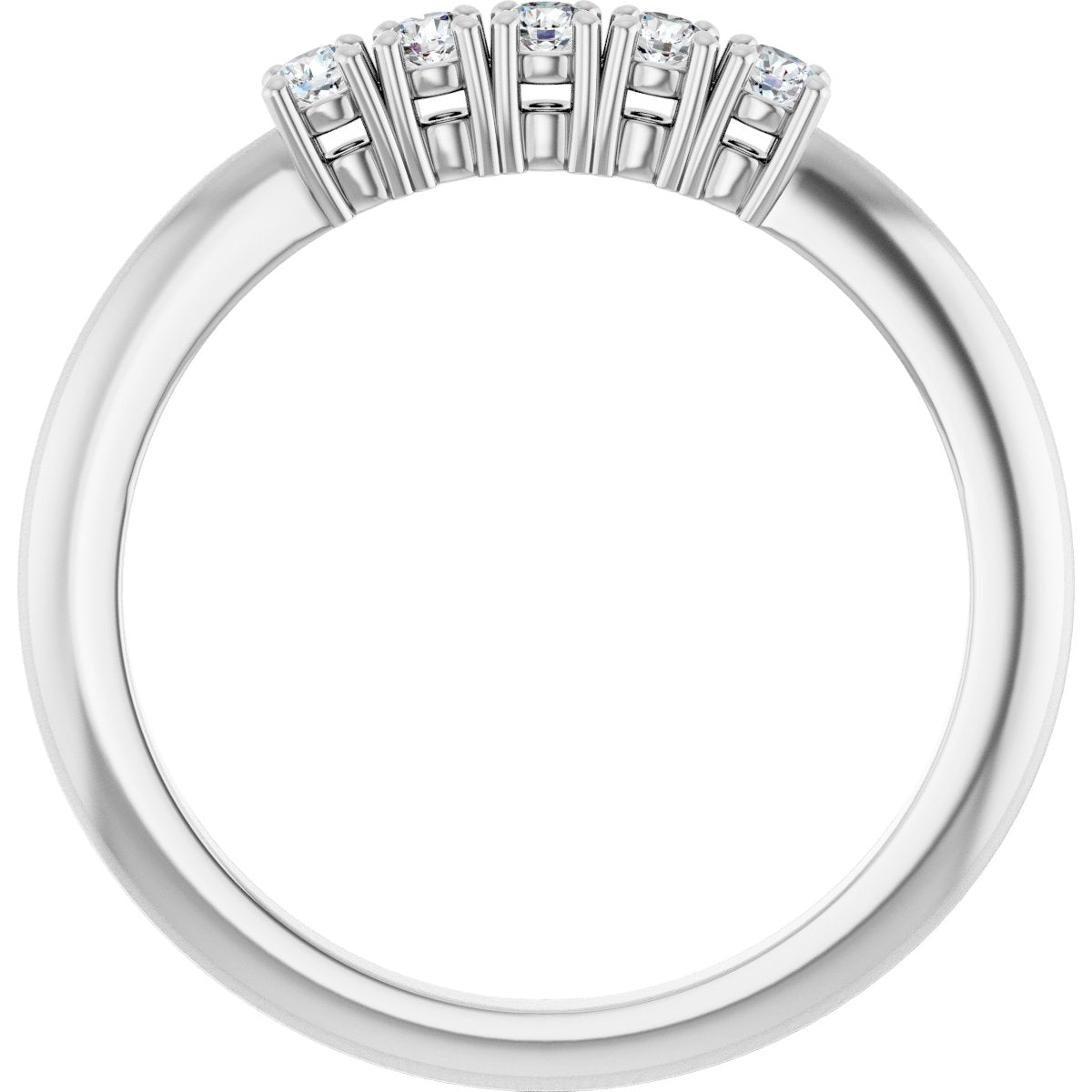 1/6 Ctw Lab-Grown Diamond Anniversary Band - White Gold - Lab Grown Diamond