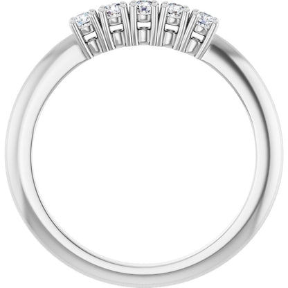 1/6 Ctw Lab-Grown Diamond Anniversary Band - White Gold - Lab Grown Diamond