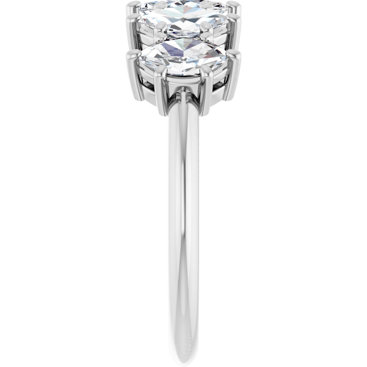 1 1/2 Ctw Marquise Lab-Grown Diamond Anniversary Band - White Gold - Lab Grown Diamond