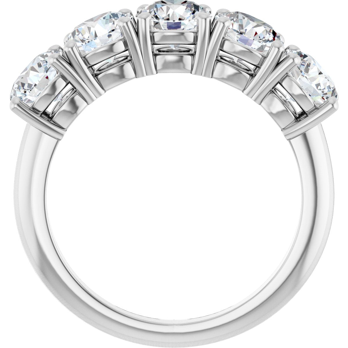 2 1/2 Ctw Lab-Grown Diamond Anniversary Band - White Gold - Lab Grown Diamond