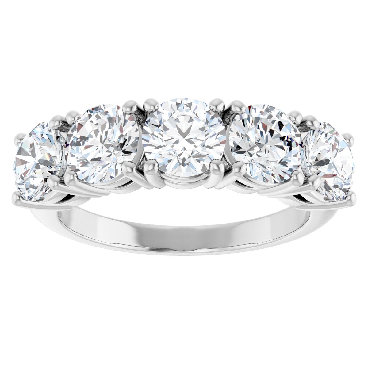 2 1/2 Ctw Lab-Grown Diamond Anniversary Band - White Gold - Lab Grown Diamond