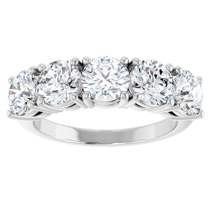 2 1/2 Ctw Lab-Grown Diamond Anniversary Band - White Gold - Lab Grown Diamond