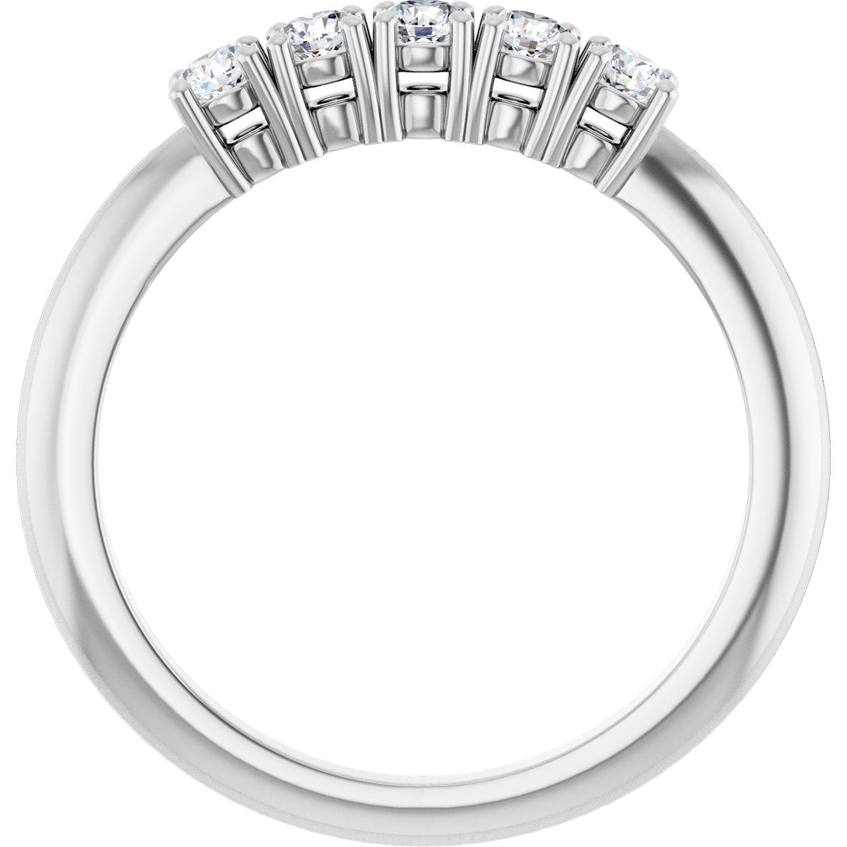 1/3 Ctw Lab-Grown Diamond Anniversary Band - White Gold - Lab Grown Diamond