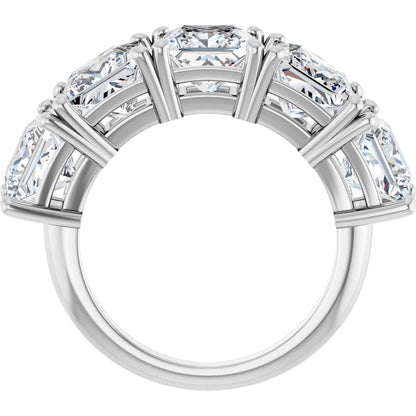 7 Ctw Square Lab-Grown Diamond Anniversary Band - White Gold - Lab Grown Diamond