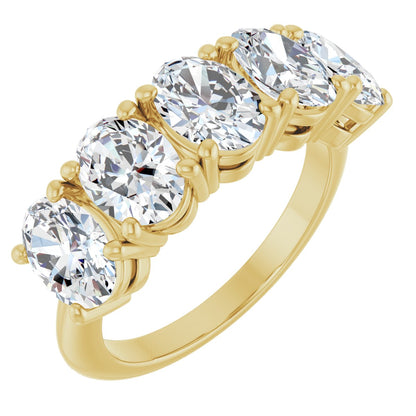 3 3/4 Ctw Oval Lab-Grown Diamond Anniversary Band