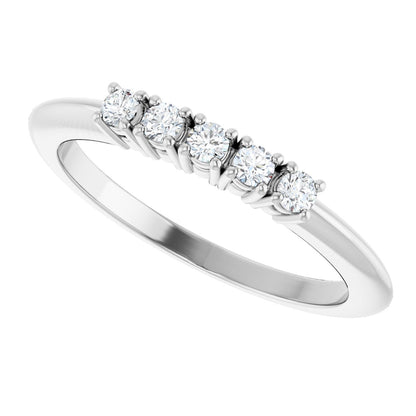 1/6 Ctw Lab-Grown Diamond Anniversary Band - White Gold - Lab Grown Diamond