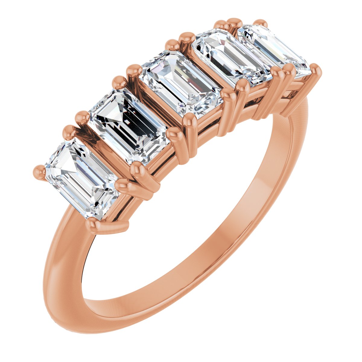 1 7/8 Ctw Emerald Lab-Grown Diamond Anniversary Band