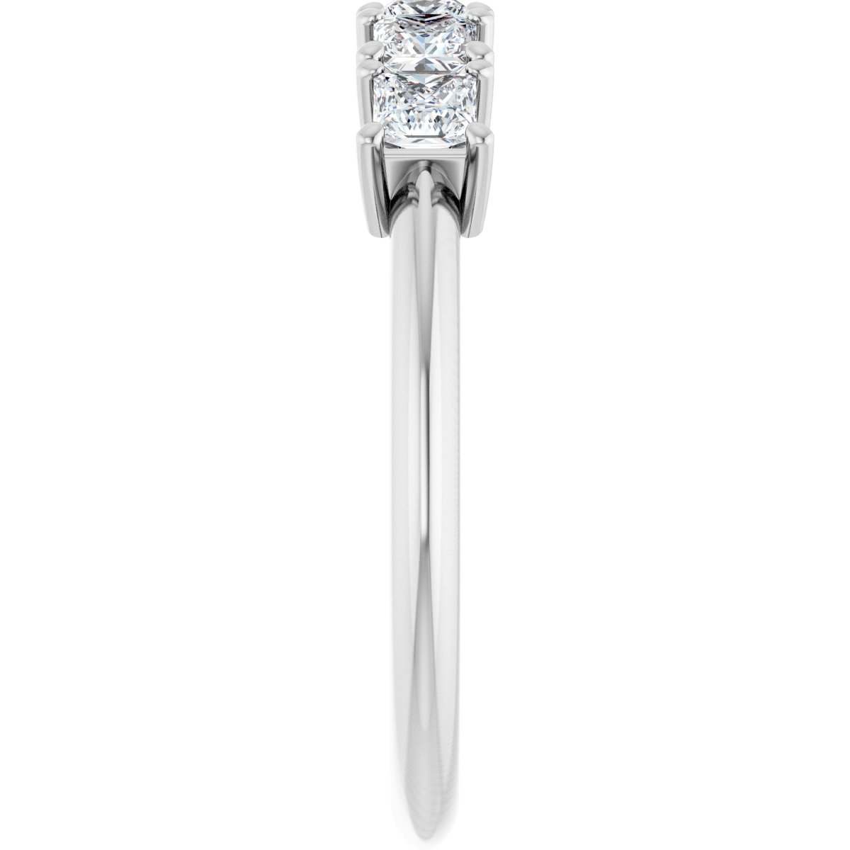1/2 Ctw Square Lab-Grown Diamond Anniversary Band - White Gold - Lab Grown Diamond