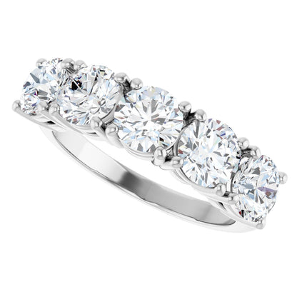 2 1/2 Ctw Lab-Grown Diamond Anniversary Band - White Gold - Lab Grown Diamond