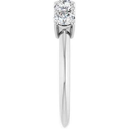 1 1/5 Ctw Lab-Grown Diamond Anniversary Band - White Gold - Lab Grown Diamond