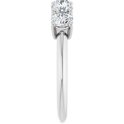 1 1/3 Ctw Lab-Grown Diamond Anniversary Band - White Gold - Lab Grown Diamond