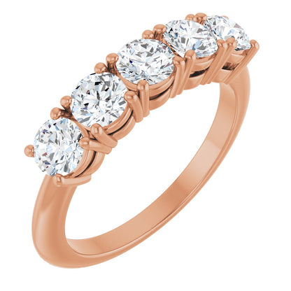 1 1/3 Ctw Lab-Grown Diamond Anniversary Band