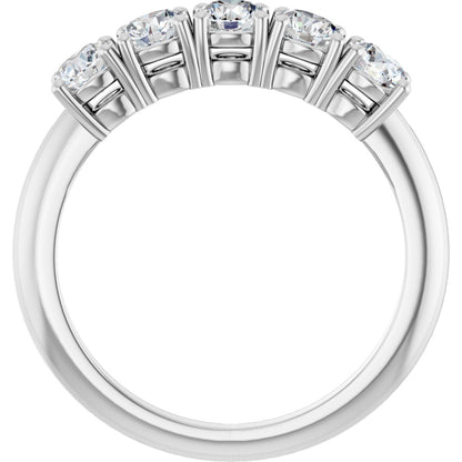 1 Ctw Lab-Grown Diamond Anniversary Band - White Gold - Lab Grown Diamond