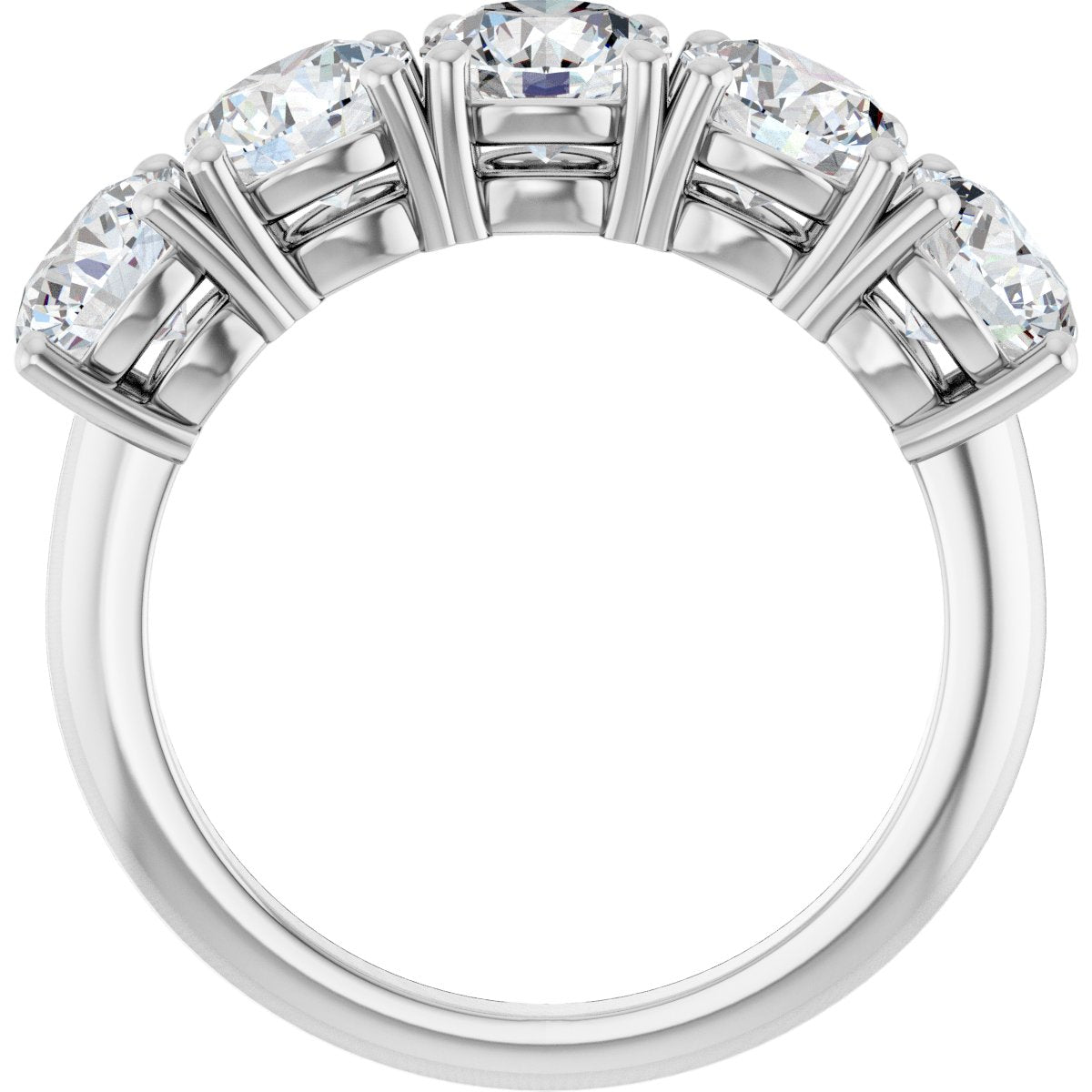 3 Ctw Lab-Grown Diamond Anniversary Band - White Gold - Lab Grown Diamond