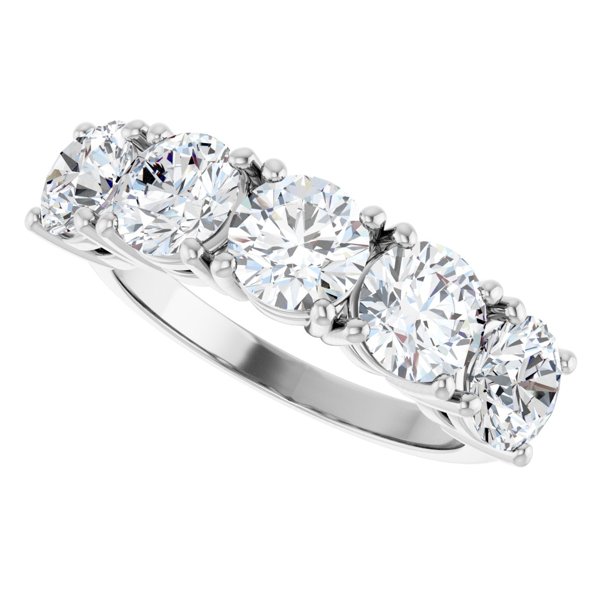 3 Ctw Lab-Grown Diamond Anniversary Band - White Gold - Lab Grown Diamond