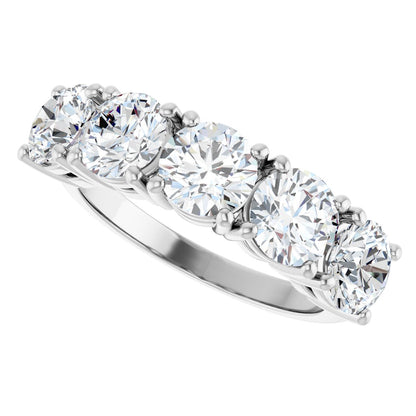 3 Ctw Lab-Grown Diamond Anniversary Band - White Gold - Lab Grown Diamond