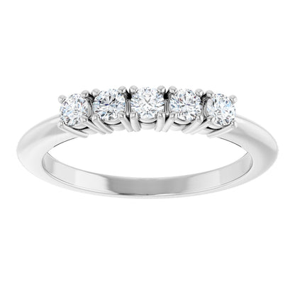 1/3 Ctw Lab-Grown Diamond Anniversary Band - White Gold - Lab Grown Diamond