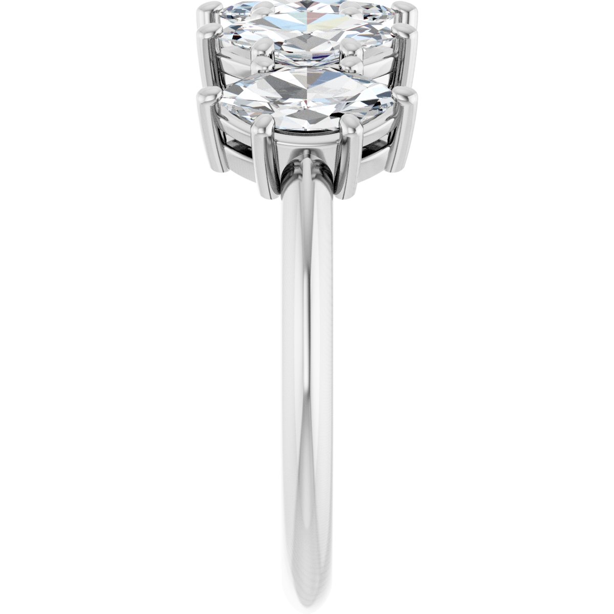 1 5/8 Ctw Marquise Lab-Grown Diamond Anniversary Band - White Gold - Lab Grown Diamond
