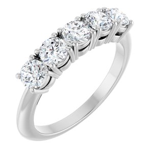 1 1/5 Ctw Lab-Grown Diamond Anniversary Band