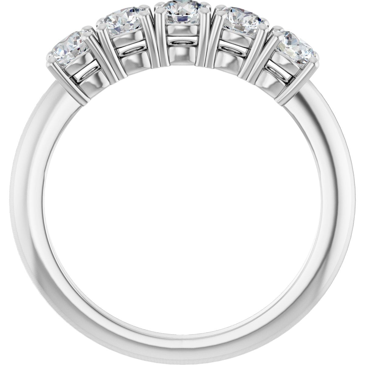 3/4 Ctw Lab-Grown Diamond Anniversary Band - White Gold - Lab Grown Diamond
