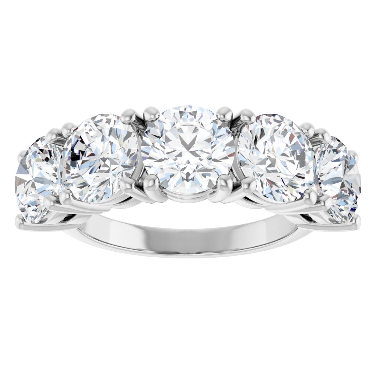 3 5/8 Ctw Lab-Grown Diamond Anniversary Band - White Gold - Lab Grown Diamond