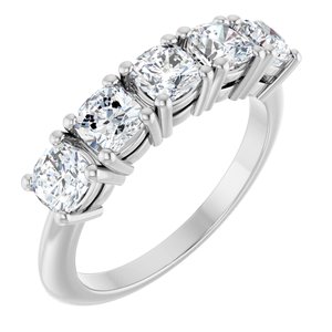 1 5/8 Ctw Cushion Lab-Grown Diamond Anniversary Band