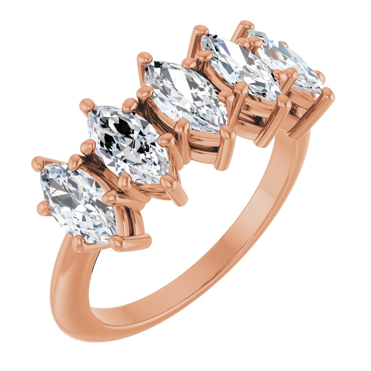 1 5/8 Ctw Marquise Lab-Grown Diamond Anniversary Band