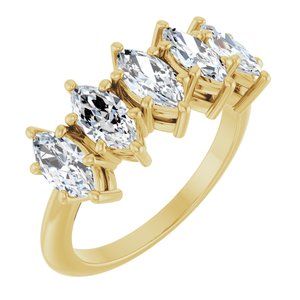 1 5/8 Ctw Marquise Lab-Grown Diamond Anniversary Band