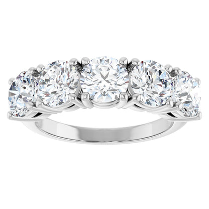 3 Ctw Lab-Grown Diamond Anniversary Band - White Gold - Lab Grown Diamond