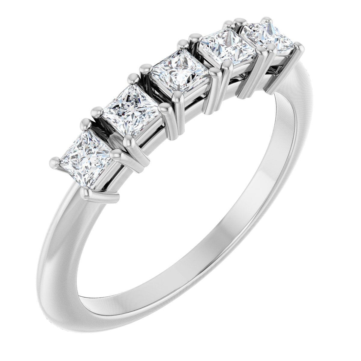 1/2 Ctw Lab-Grown Diamond Anniversary Band - White Gold - Lab Grown Diamond