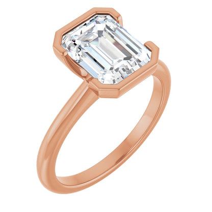 2 1/2 Ctw Emerald Lab-Grown Diamond Engagement Ring