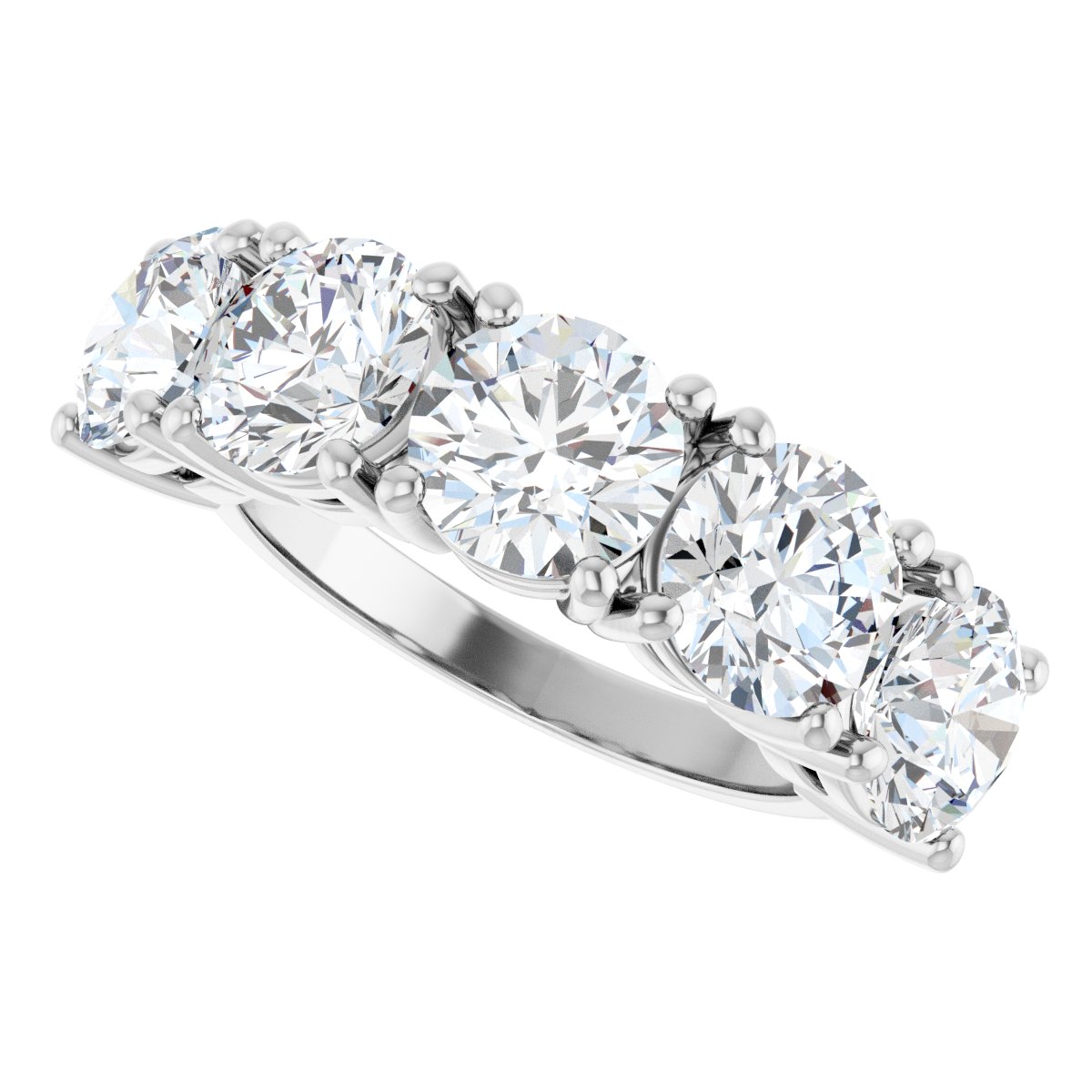 5 Ctw Lab-Grown Diamond Anniversary Band - White Gold - Lab Grown Diamond