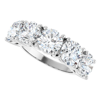3 5/8 Ctw Lab-Grown Diamond Anniversary Band - White Gold - Lab Grown Diamond