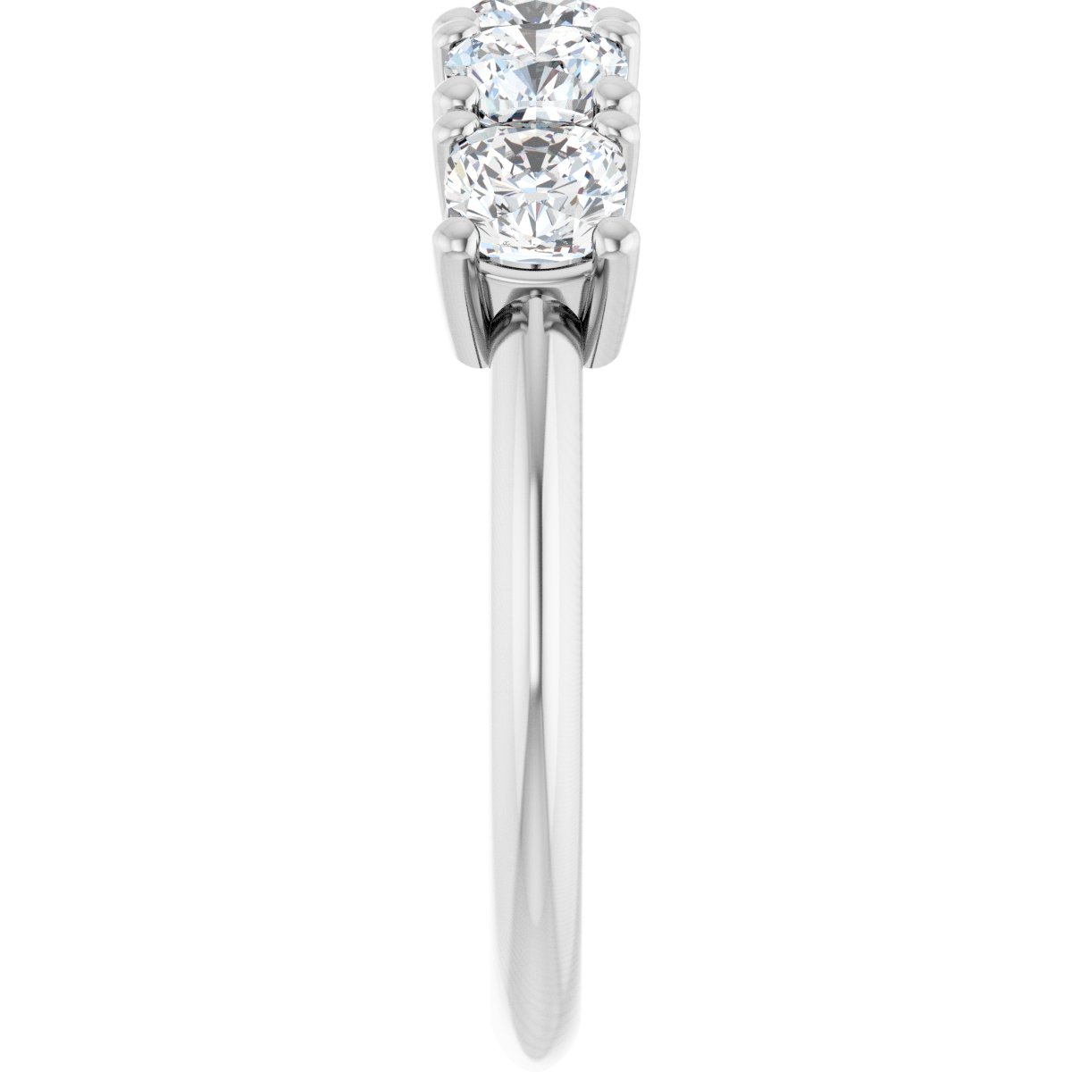 1 5/8 Ctw Cushion Lab-Grown Diamond Anniversary Band - White Gold - Lab Grown Diamond