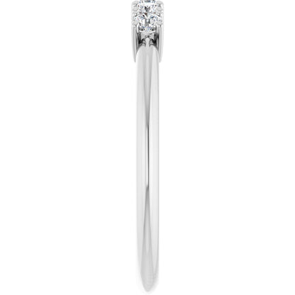 1/5 Ctw Lab-Grown Diamond Anniversary Band - White Gold - Lab Grown Diamond