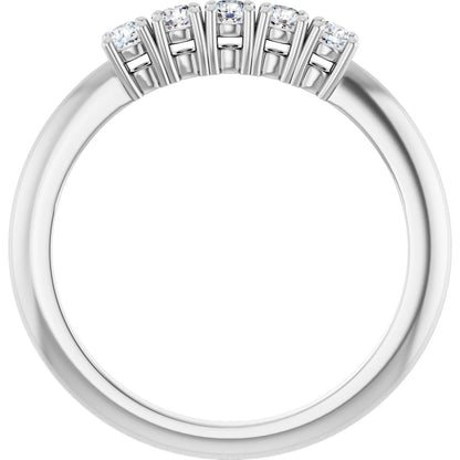1/5 Ctw Lab-Grown Diamond Anniversary Band - White Gold - Lab Grown Diamond