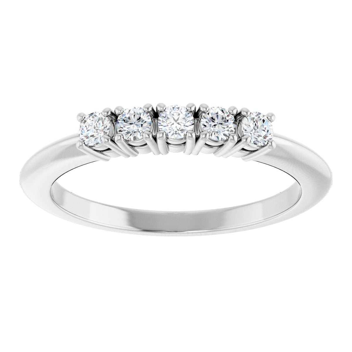 1/5 Ctw Lab-Grown Diamond Anniversary Band - White Gold - Lab Grown Diamond