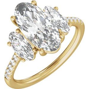 4 1/8 Ctw Lab-Grown Diamond Engagement Ring