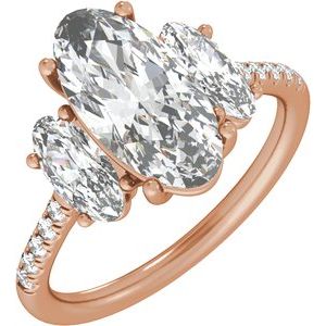 4 1/8 Ctw Lab-Grown Diamond Engagement Ring