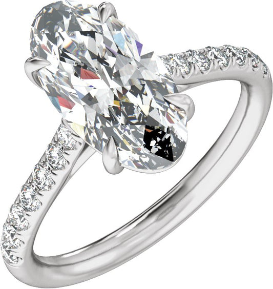 1 1/3 Ctw Lab-Grown Diamond Engagement Ring