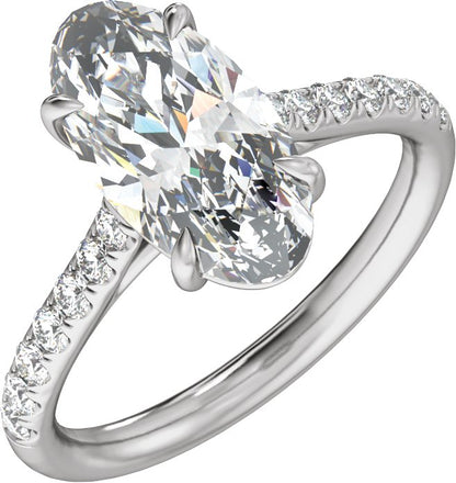 2 1/3 Ctw Lab-Grown Diamond Engagement Ring