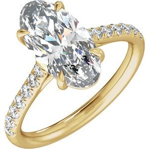 3 1/3 Ctw Lab-Grown Diamond Engagement Ring